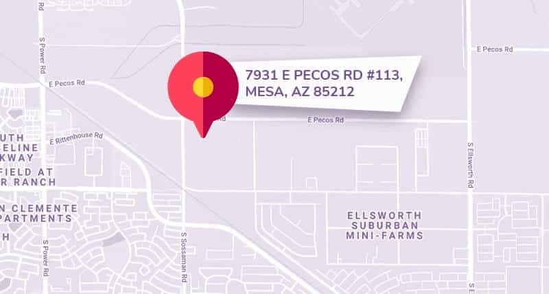 Arizona Map Showing The Location Of Our Showroom