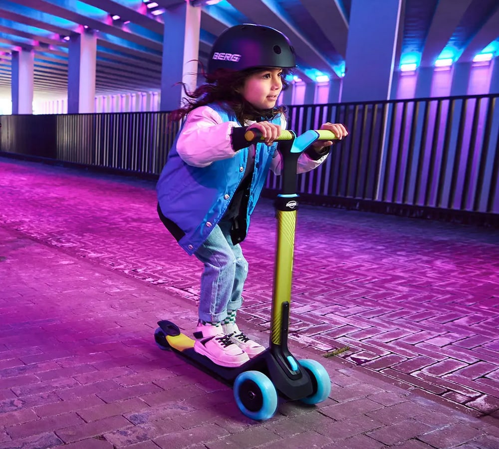 Little Girl Enjoying Her New BERG Scooter In Phoenix