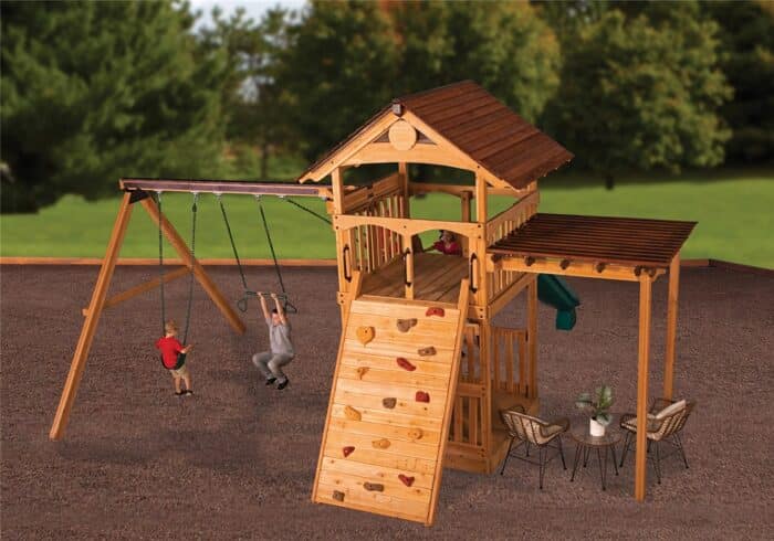 Olympian Treehouse XL 2 Swing Set - Image 3
