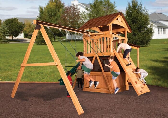 Olympian Treehouse XL 3 Swing Set - Image 3