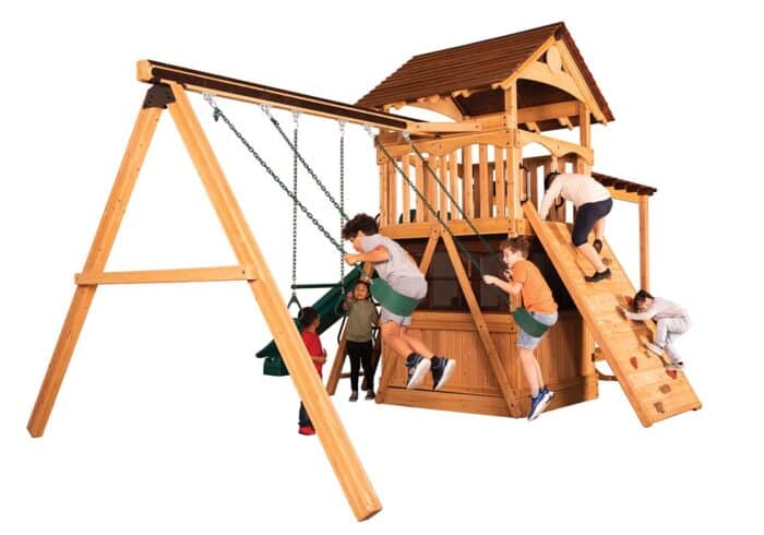 Olympian Treehouse XL 3 Swing Set - Image 4