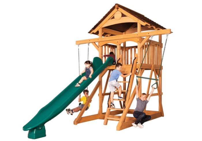 Olympian Treehouse XL Space Saver 1 Swing Set - Image 2