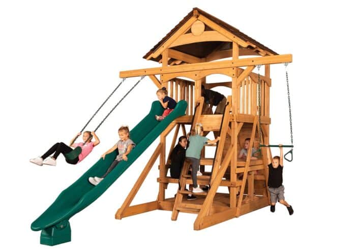 Olympian Treehouse XL Space Saver 2 Swing Set - Image 2
