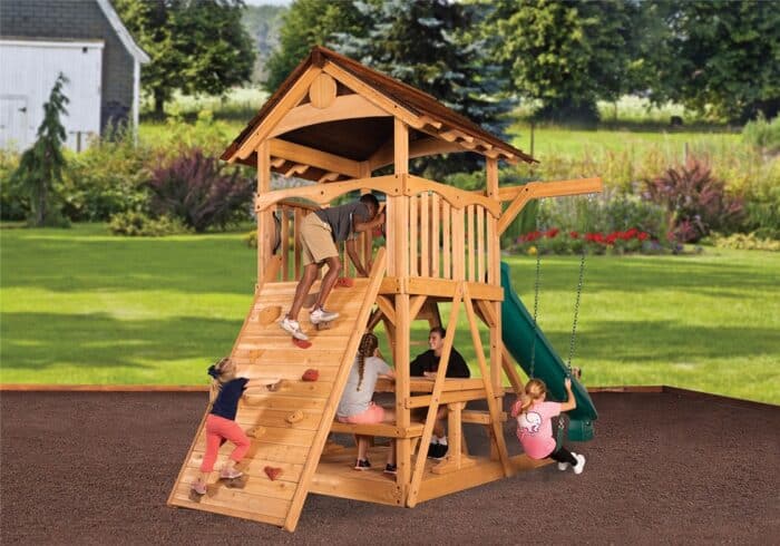 Olympian Treehouse XL Space Saver 2 Swing Set - Image 3
