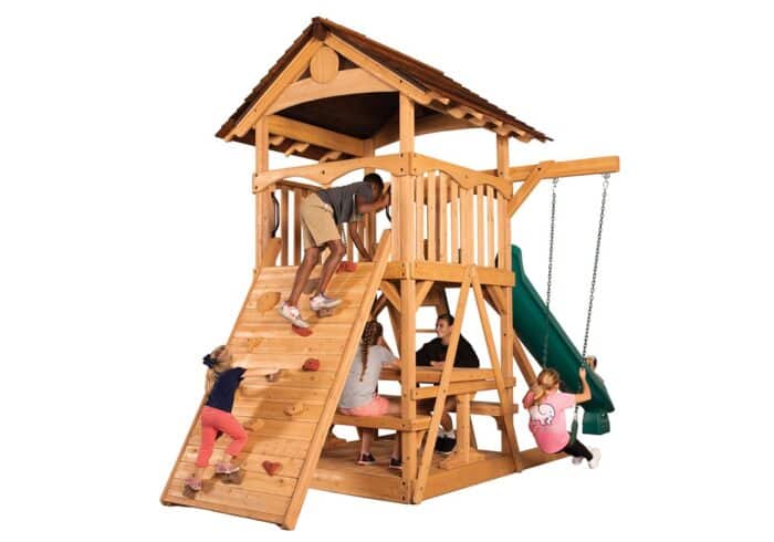 Olympian Treehouse XL Space Saver 2 Swing Set - Image 4