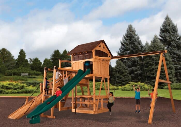 Titan Treehouse XL 3 Swing Set - Image 3