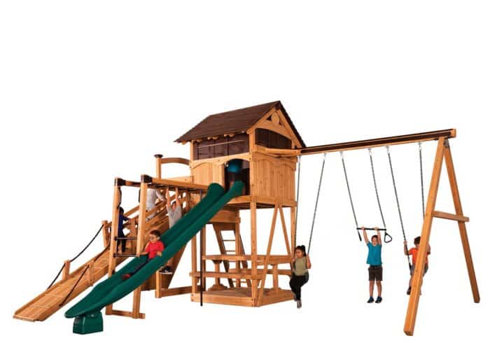 Titan Treehouse XL 3 Swing Set - Image 4