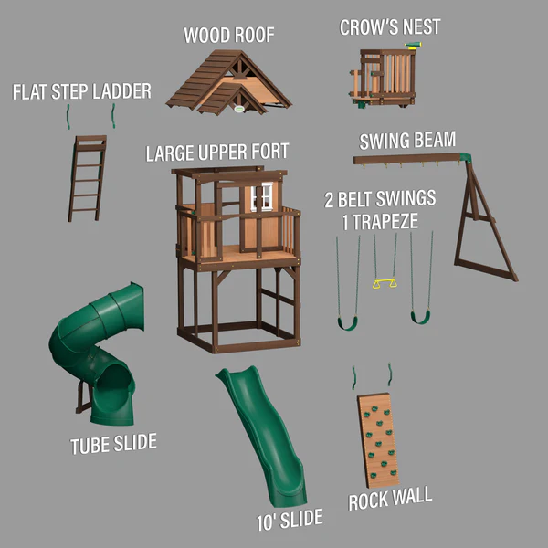 Skyfort III Swing Set - Image 10