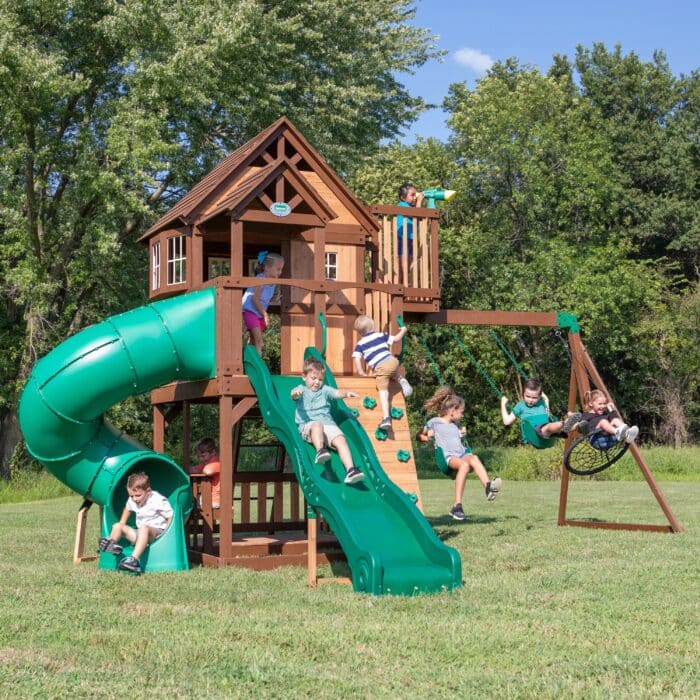 Skyfort ll with Spiral Tube Slide