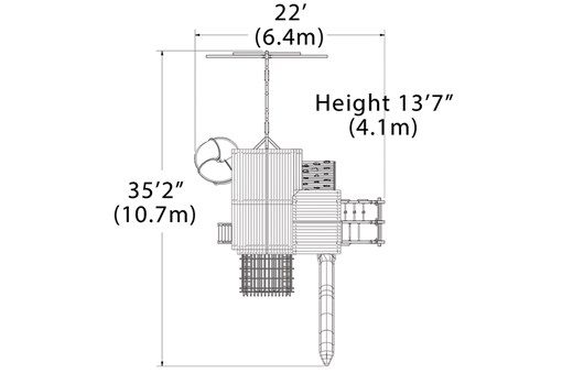Titan Treehouse XL 7 Swing Set - Image 5