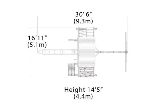 Titan Peak Jumbo 1 w/ Tarp Roof Green Playset - Image 3