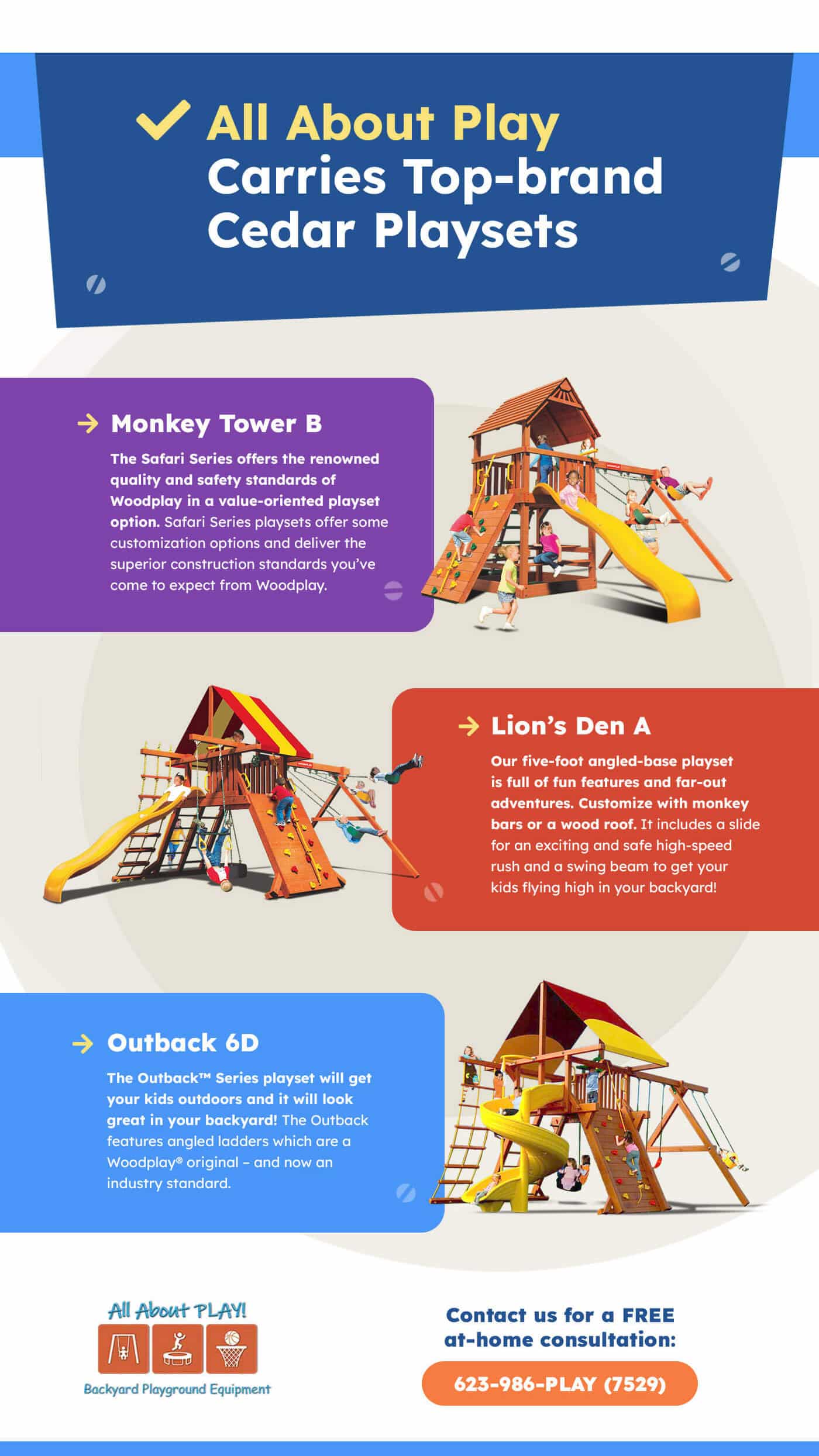 Popular Cedar Playsets All About Play Mesa, AZ